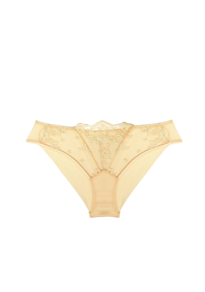 Petal Bloom Medium Brief in Yellow - I.D. Sarrieri