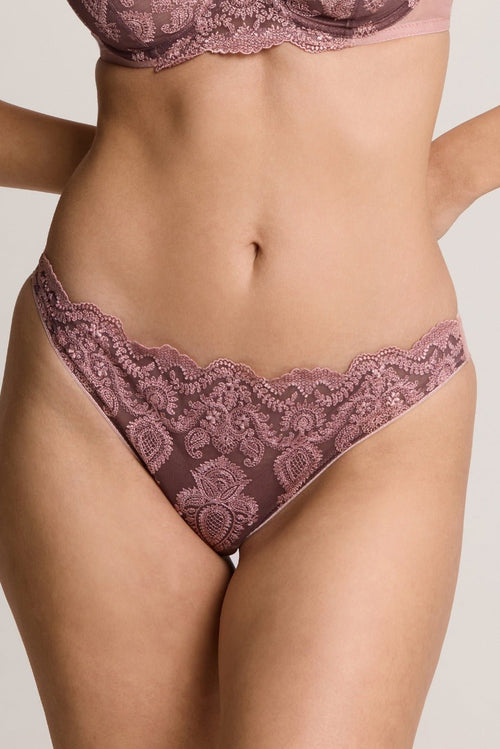 Porcelain Brazilian Brief in Vintage Pink