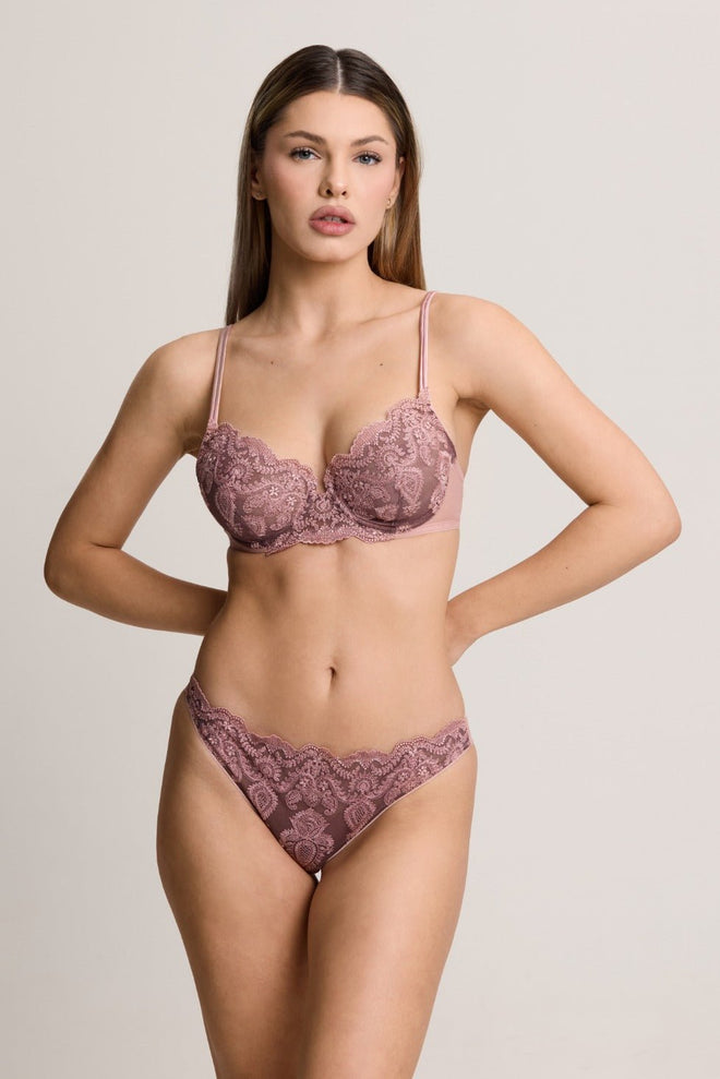 Porcelain Underwire Bra in Vintage Pink - I.D. Sarrieri