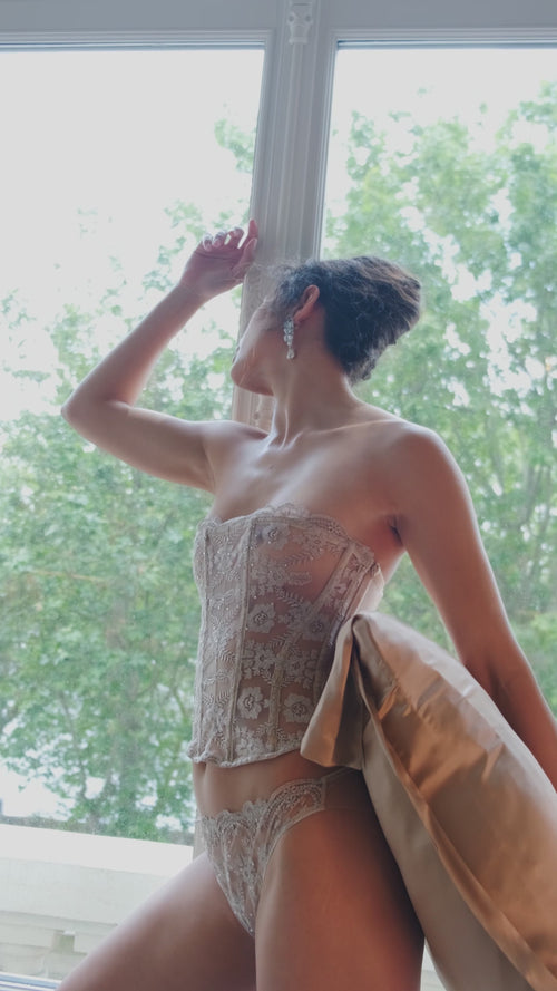 Divine Energy Strapless Bustier in Nut