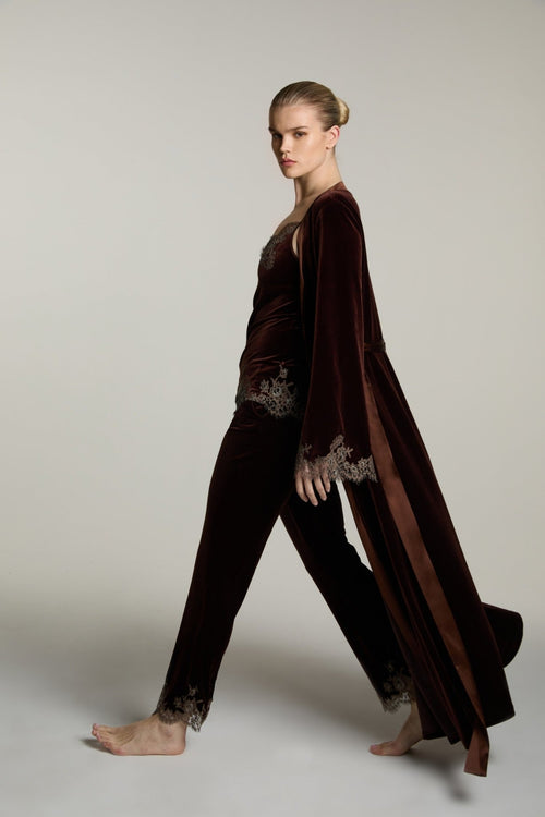 Rose Imperial Long Pants in Brown/Mink - I.D. Sarrieri