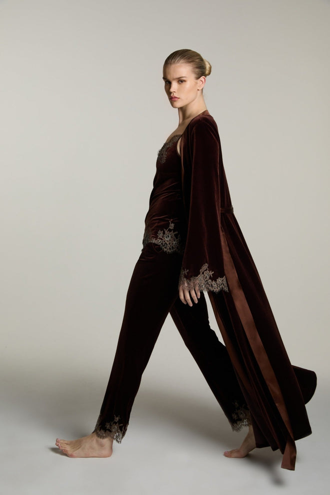 Rose Imperial Long Pants in Brown/Mink - I.D. Sarrieri