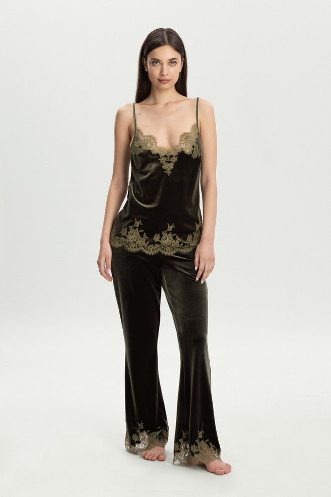 Rose Imperial Pants in Olive Green - I.D. Sarrieri