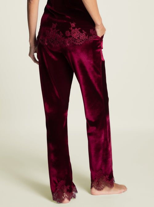 Rose Imperial Pants in Wine - I.D. Sarrieri
