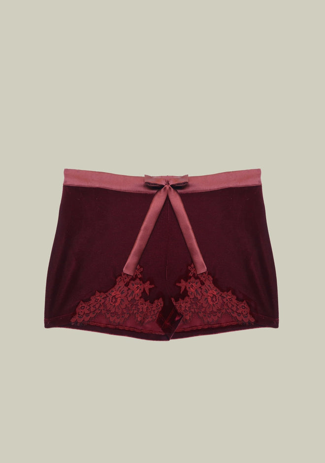Rose Imperial Shorts in Wine - I.D. Sarrieri