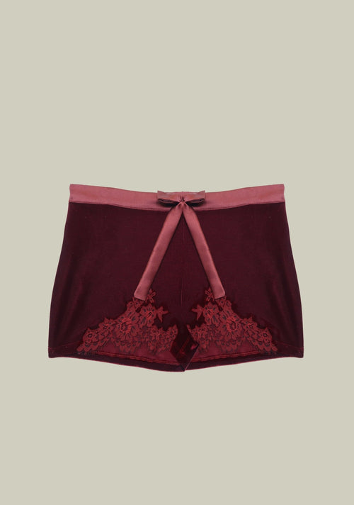 Rose Imperial Shorts in Wine - I.D. Sarrieri