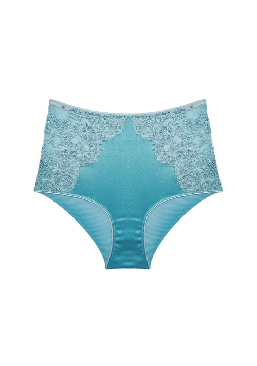 Royal Jewel High Waist Brief in Ice Blue - I.D. Sarrieri