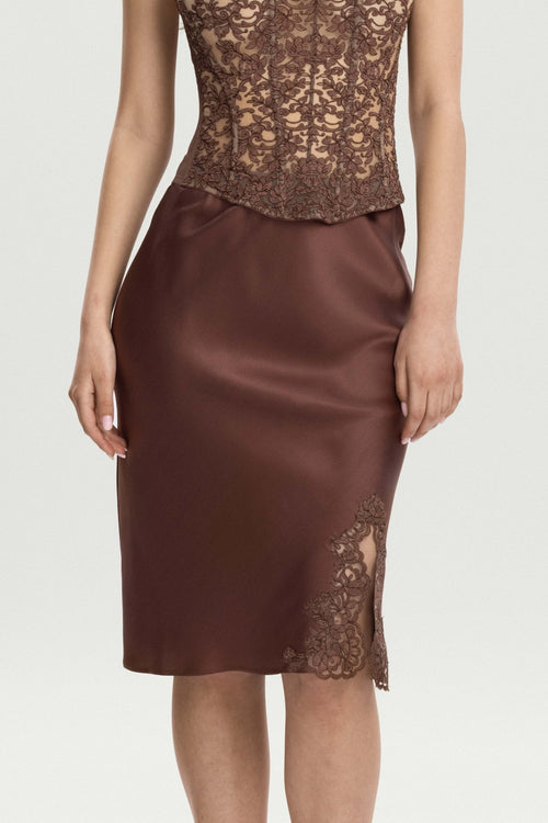 Royal Jewel Skirt in Chocolate