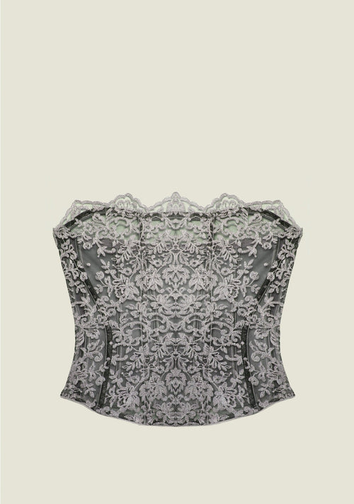 Royal Jewel Straplesss Bustier in Silver - I.D. Sarrieri