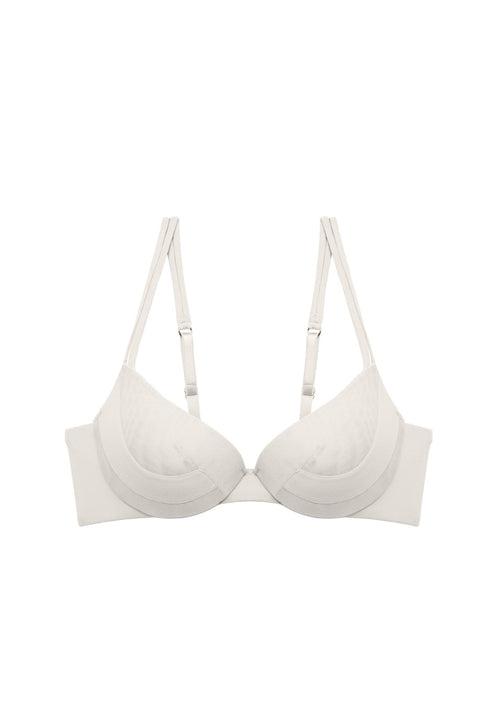 Soho Weekends Padded Push Up Bra in Cream