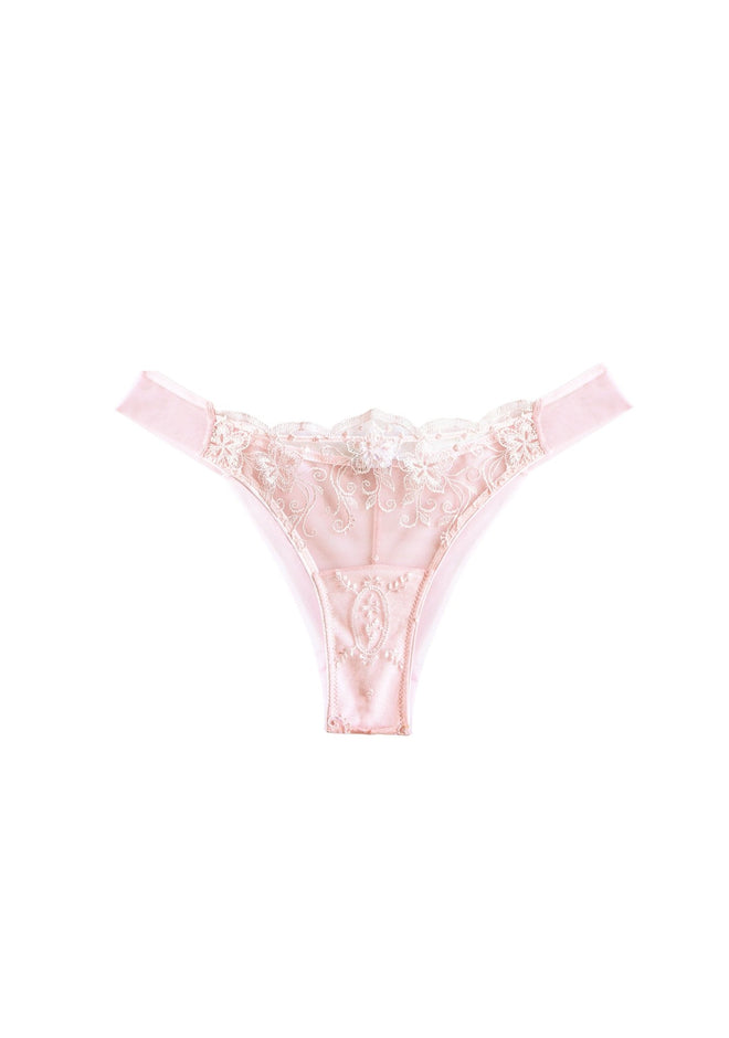 Tubereuse Blanche Thong in Baby Pink - I.D. Sarrieri