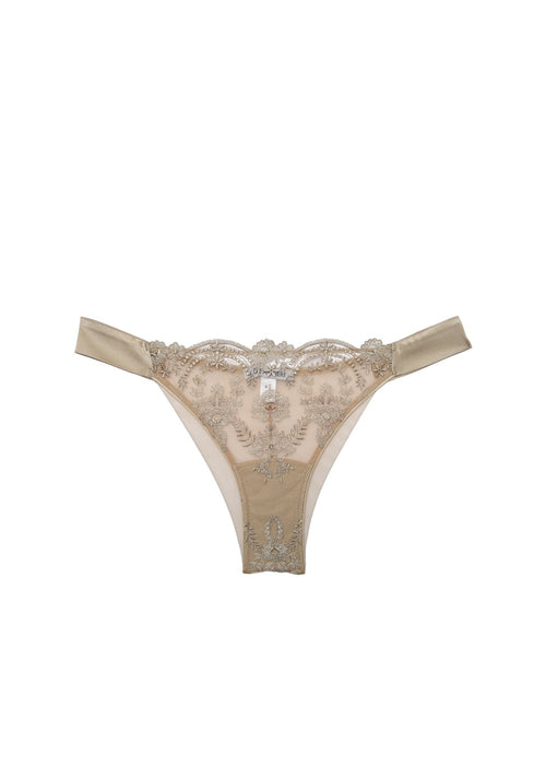 Tuscan Holiday Thong in Soft Taupe - I.D. Sarrieri