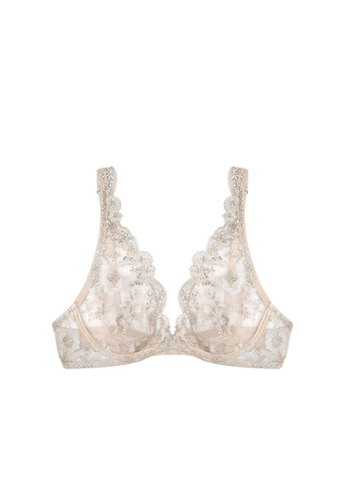 Tuscan Holiday Underwired Triangle Bra in Soft Taupe - I.D. Sarrieri