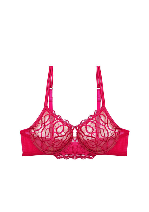 Una Giornata a Bologna Underwired Bra in Raspberry - I.D. Sarrieri