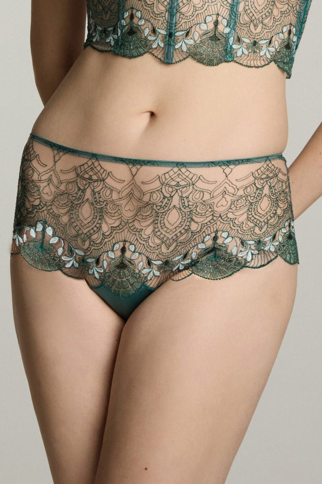 Venetian Glass High Waist Brief in Green - I.D. Sarrieri