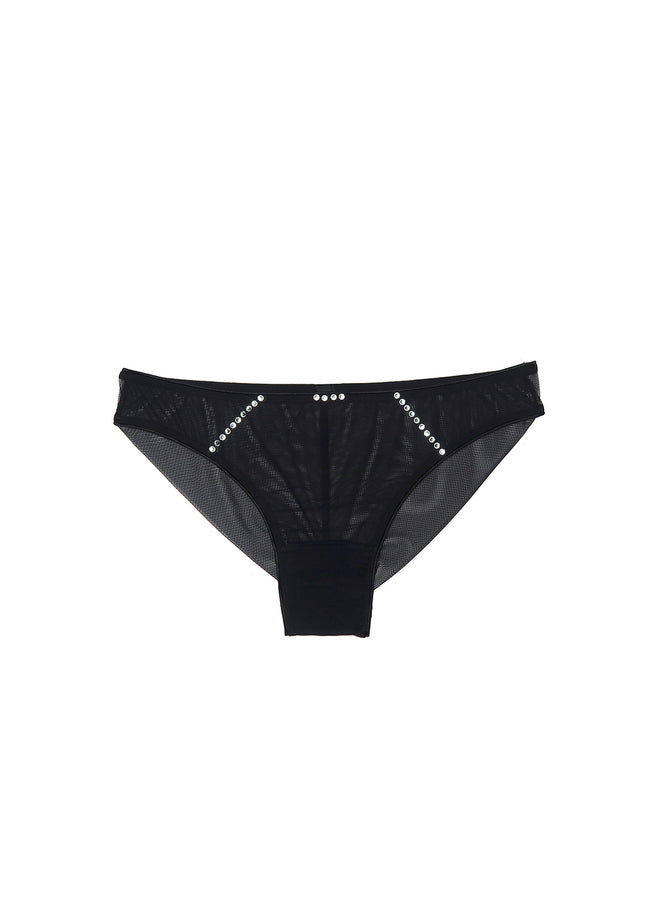 Nuit Interdit Swarovski Detail Brief in Black - I.D. Sarrieri