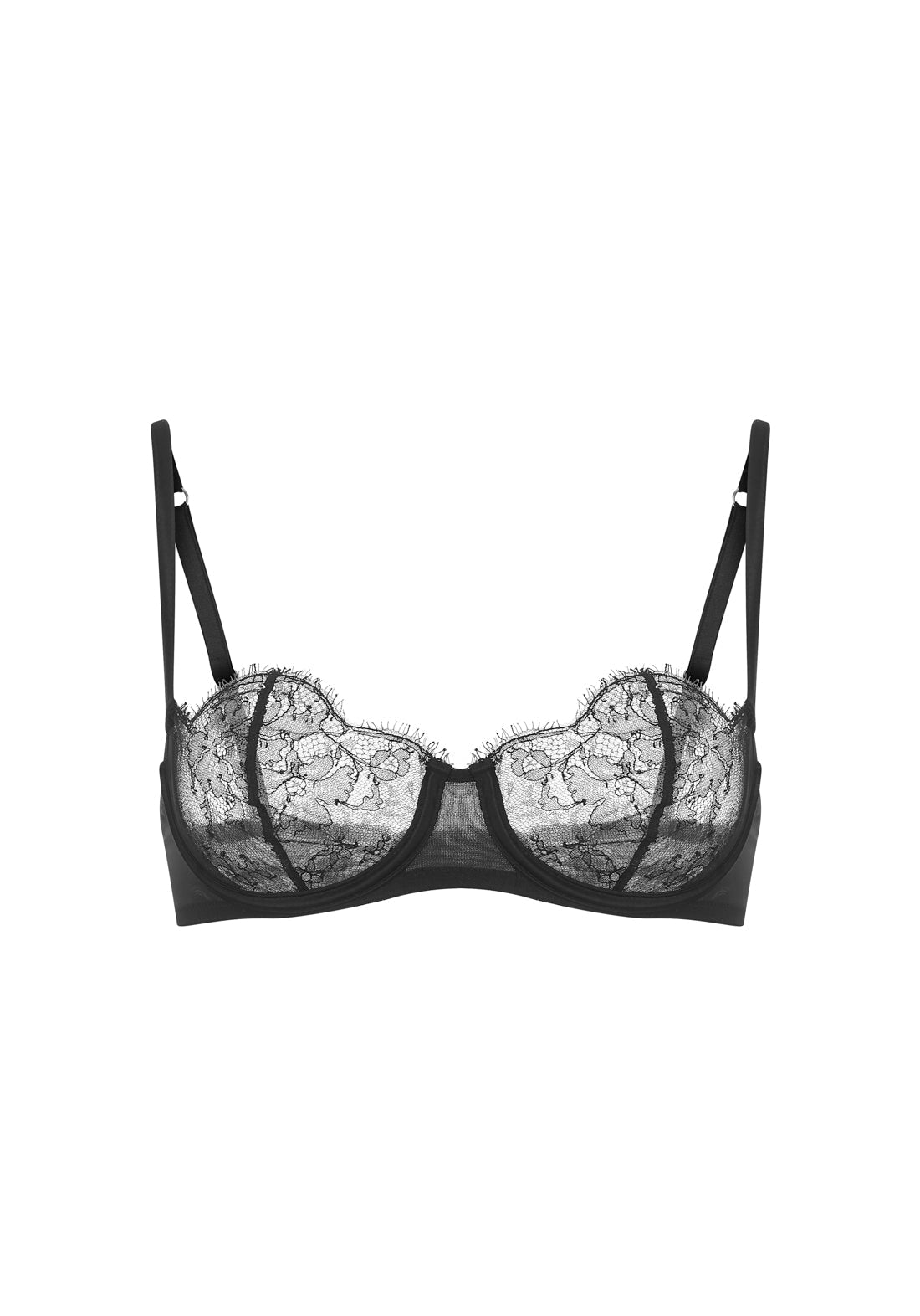 Coeur Sauvage Luxury Balconette Bra in Black | I.D. Sarrieri